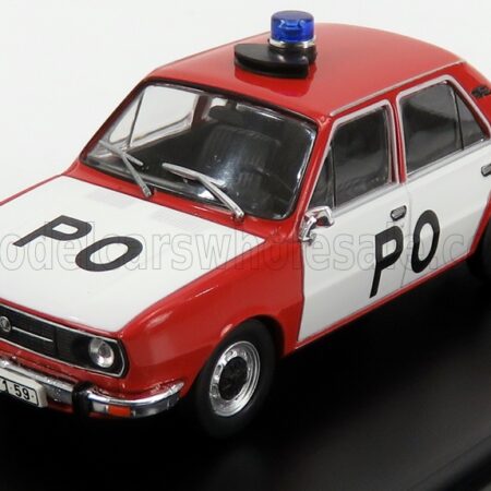 ABREX 1/43 SKODA | 105L P.O. FIRE ENGINE POLICE 1977 | RED WHITE