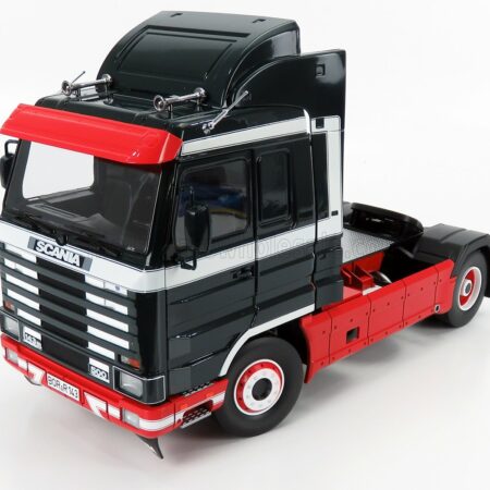 ROAD-KINGS 1/18 SCANIA | 143M 500 STREAMLINE TRACTOR TRUCK 2-ASSI 1995 | DARK GREEN RED WHITE