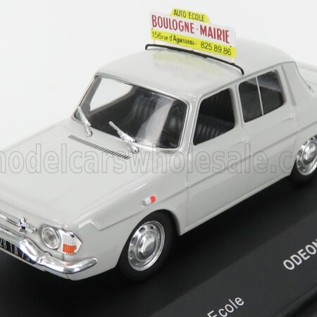 ODEON 1/43 RENAULT | R10 AUTO ECOLE BOULOGNE-MAIRIE 1969 | LIGHT GREY