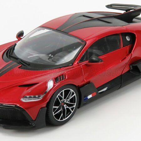 BURAGO 1/18 BUGATTI | DIVO 2018 | RED MET CARBON