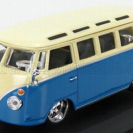 BURAGO 1/32 VOLKSWAGEN | T1 SAMBA MINIBUS CUSTOM 1967 | CREAM BLUE