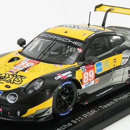 SPARK-MODEL 1/43 PORSCHE | 911 991-2 RSR TEAM PROJECT 1 N 89 24h LE MANS 2020 STEVE BROOKS - A.LASKARATOS - J.PIGUET | YELLOW BLACK