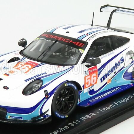 SPARK-MODEL 1/43 PORSCHE | 911 991-2 RSR 4.0L TEAM PROJECT 1 N 56 24h LE MANS 2020 M.CAIROLI - E.PERFETTI - L.TEN VOORDE | WHITE LIGHT BLUE