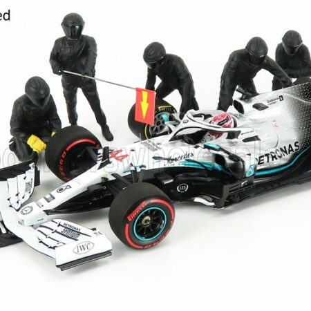 AMERICAN DIORAMA 1/18 FIGURES | F1  SET 1 2020 - DIORAMA PIT-STOP SET 7 X MECCANICI - MECHANICS - WITH DECALS | BLACK GREEN