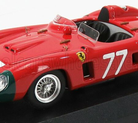 ART-MODEL 1/43 FERRARI | 860 MONZA SPIDER ch.0628 N 77 COPPA D'ORO DELLE DOLOMITI 1956 GENDEBIEN - WASHER | RED GREEN