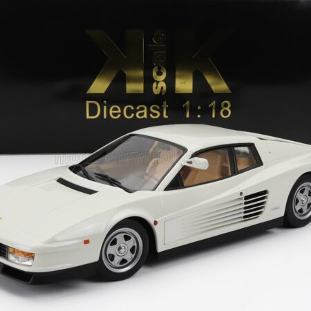 KK-SCALE 1/18 FERRARI | TESTAROSSA MKI USA VERSION 1984 MONODADO MONOSPECCHIO | WHITE