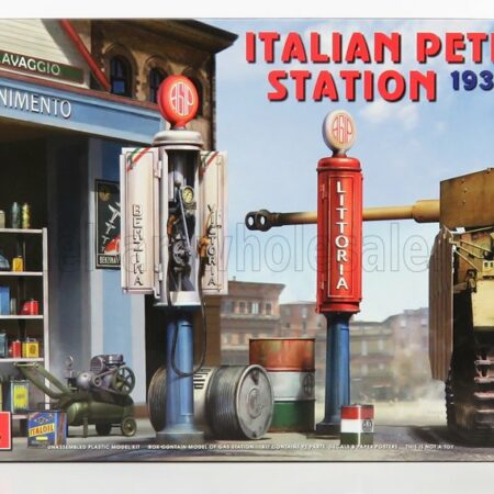 MINIART 1/35 DIORAMA | GARAGE STAZIONE DI SERVIZIO - ITALIAN PETROL STATION 1930-40s | /