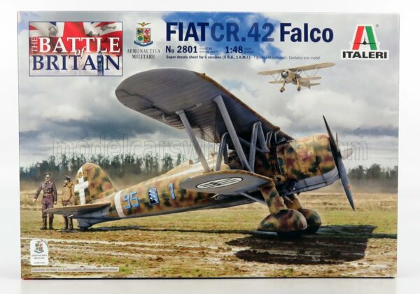 ITALERI 1/48 FIAT | CR.42 FALCO AERONATICA MILITARE BATTLE OF BRITAIN AIRPLANE 1939 | /