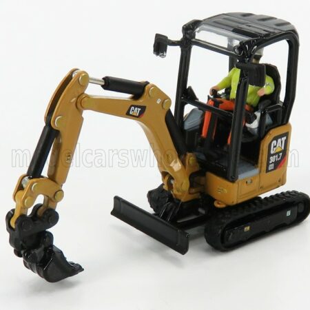 DM-MODELS 1/50 CATERPILLAR | CAT301.7 CR ESCAVATORE CINGOLATO - TRACTOR HYDRAULIC MINI EXCAVATOR | YELLOW BLACK