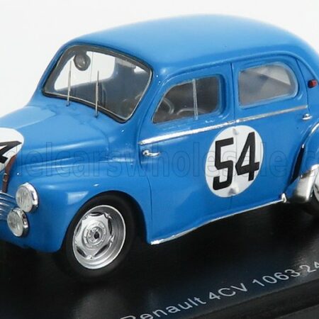 SPARK-MODEL 1/43 RENAULT | 4CV 1063 TEAM RNU RENAULT N 54 24h LE MANS 1952 L.PONS - P.MOSER | LIGHT BLUE