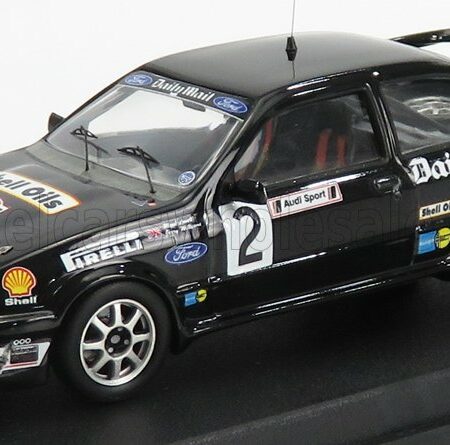 TROFEU 1/43 FORD ENGLAND | SIERRA RS COSWORTH N 2 RALLY AUDI SPORT 1987 M.LOVELL - M.BROAD | BLACK