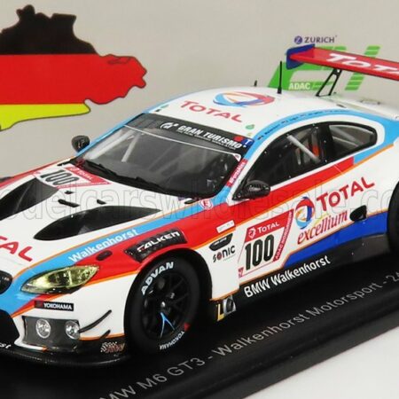 SPARK-MODEL 1/43 BMW | 6-SERIES M6 GT3 TEAM WALKENHORST MOTORSPORT N 100 24h NURBURGRING 2020 H.WALKENHORST - A.ZIEGLER - F.VON BOHLEN - M.VON BOHLEN | WHITE RED BLUE