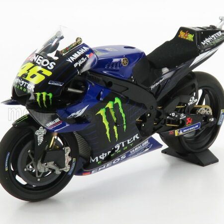 MINICHAMPS 1/12 YAMAHA | YZR-M1 TEAM MOVISTAR MONSTER ENERGY N 46 MOTOGP SEASON 2019 VALENTINO ROSSI | BLUE BLACK