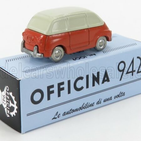 OFFICINA-942 1/76 FIAT | 600 MULTIPLA 1956 | RED CREAM