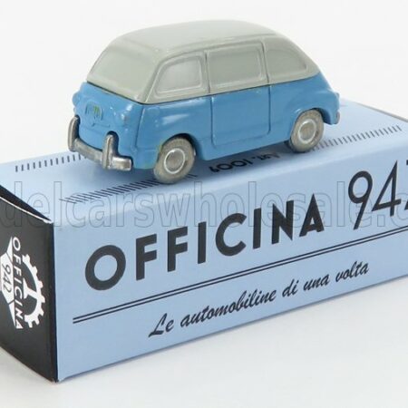 OFFICINA-942 1/76 FIAT | 600 MULTIPLA 1956 | LIGHT BLUE WHITE