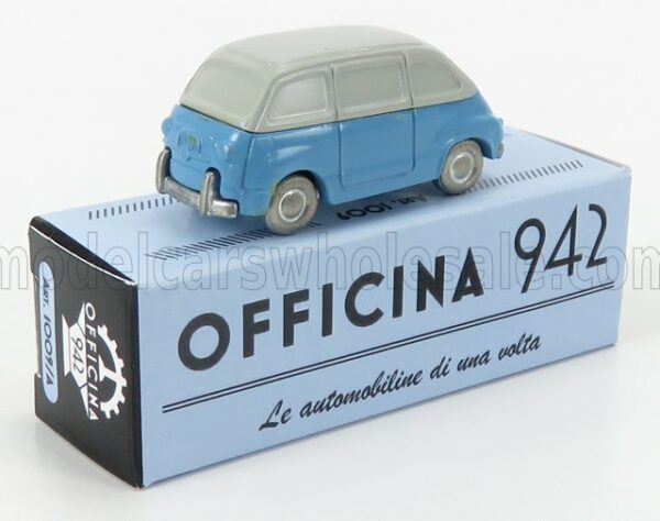 OFFICINA-942 1/76 FIAT | 600 MULTIPLA 1956 | LIGHT BLUE WHITE