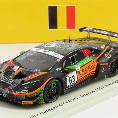 SPARK-MODEL 1/43 LAMBORGHINI | HURACAN EVO GT3 TEAM ORANGE-1 FFF RACING N 63 24h SPA 2020 D.LIND - M.MAPELLI - A.CALDARELLI | BLACK