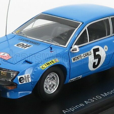 SPARK-MODEL 1/43 RENAULT | A310 ALPINE N 5 TALLY MONTECARLO 1975 J.L.THERIER - M.VIAL | LIGHT BLUE