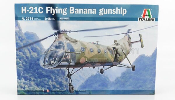 ITALERI 1/48 PIASECKI | H21-C FLYNING BANANA GUNSHIP HELICOPTER MILITARY 1952 | /