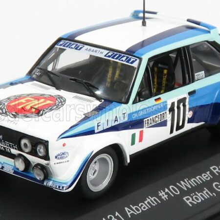 CMR 1/43 FIAT | 131 ABARTH TEAM FIAT ITALIA N 10 WINNER RALLY MONTECARLO 1980 W.ROHRL - C.GEISTDORFER | WHITE 2 TONE BLUE