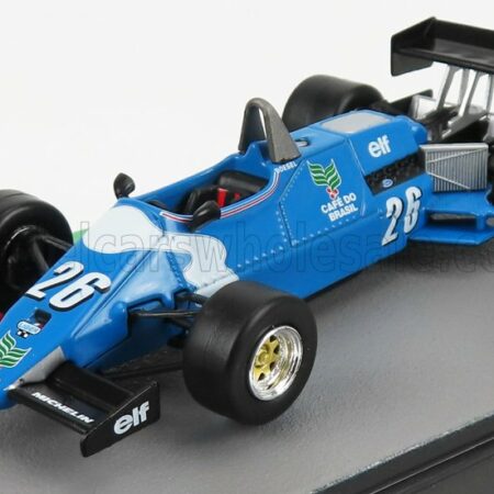 EDICOLA 1/43 LIGIER | F1  JS21 GITANES N 26 SEASON 1983 RAUL BOESEL | LIGHT BLUE