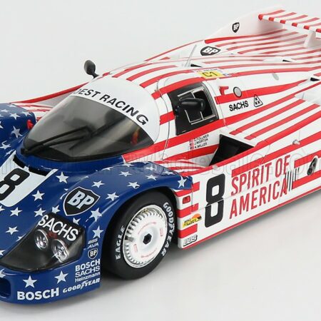 SOLIDO 1/18 PORSCHE | 956 2.6L TURBO TEAM JOEST RACING N 8 3rd 24h LE MANS 1986 G.FOLLMER - J.MORTON - K.MILLER | WHITE RED BLUE