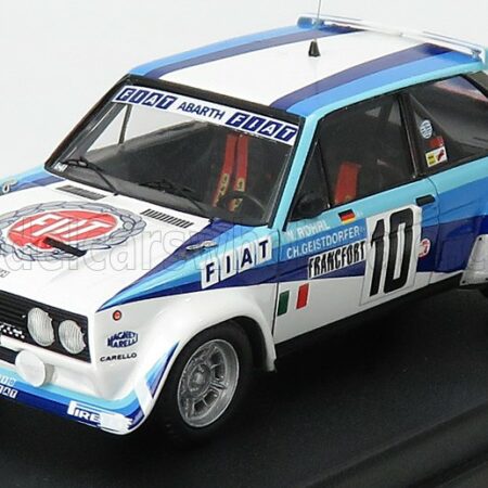 TROFEU 1/43 FIAT | 131 ABARTH TEAM FIAT ITALIA N 10 WINNER RALLY MONTECARLO 1980 W.ROHRL - C.GEISTDORFER | WHITE BLUE