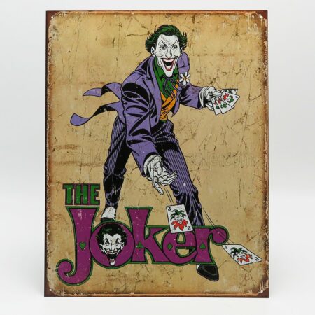 EDICOLA 1/1 ACCESSORIES | METAL PLATE - THE JOKER DC COMICS | BEIGE PURPLE