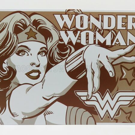 EDICOLA 1/1 ACCESSORIES | METAL PLATE - WONDER WOMAN | BROWN WHITE