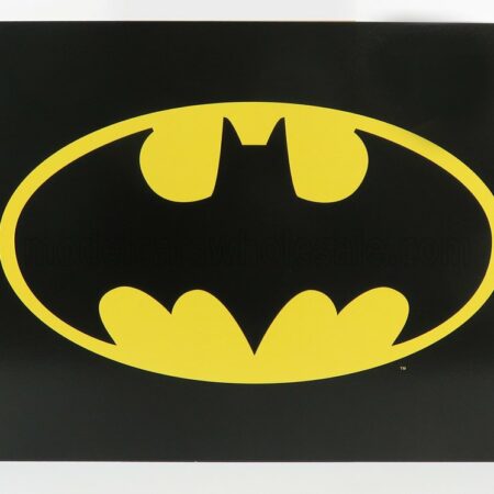 EDICOLA 1/1 ACCESSORIES | METAL PLATE - BATMAN LOGO | BLACK YELLOW