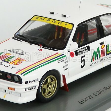 SPARK-MODEL 1/43 BMW | 3-SERIES M3 (E30) N 5 RALLY 1000 LAKES 1988 A.VATANEN - B.BERGLUND | WHITE