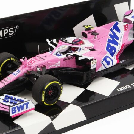 MINICHAMPS 1/43 MERCEDES BWT | F1  RP20 TEAM SPORTPESA RACING POINT N 18 3rd SAKHIR GP 2020 L.STROLL | PINK MATT BLUE