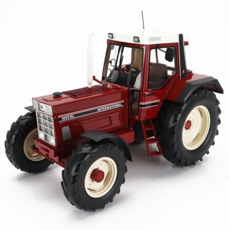 SCHUCO 1/18 INTERNATIONAL | 1455 XL TRACTOR 1989 | RED WHITE