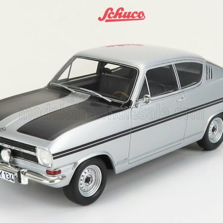 SCHUCO 1/18 OPEL | KADETT B RALLY COUPE 1966 | SILVER BLACK