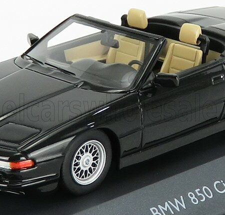 SCHUCO 1/43 BMW | 850i CABRIOLET OPEN 1990 | BLACK