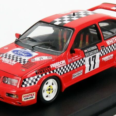 TROFEU 1/43 FORD ENGLAND | SIERRA COSWORTH RS N 17 RALLY NATIONAL BREAKDOWN 1987 R.STONEMAN - P.DAVIS | RED BLACK