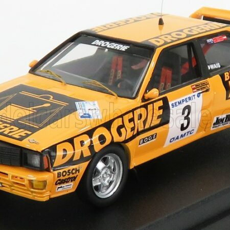 TROFEU 1/43 AUDI | QUATTRO DROGERIE N 3 RALLY INTERNATIONAL SEMPERIT 1983 W.WIEDNER - F.ZEHETNER | YELLOW BLACK