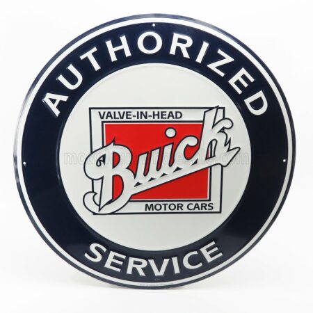 EDICOLA 1/1 ACCESSORIES | METAL ROUND PLATE - BUICK SERVICE | WHITE BLUE