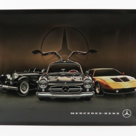 EDICOLA 1/1 ACCESSORIES | 3D METAL PLATE - MERCEDES BENZ 3 GENERATION | BLACK GOLD BROWN