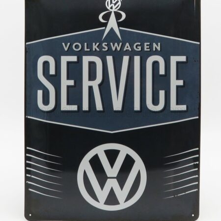 EDICOLA 1/1 ACCESSORIES | 3D METAL PLATE - VOLKSWAGEN SERVICE | 2 TONE BLUE