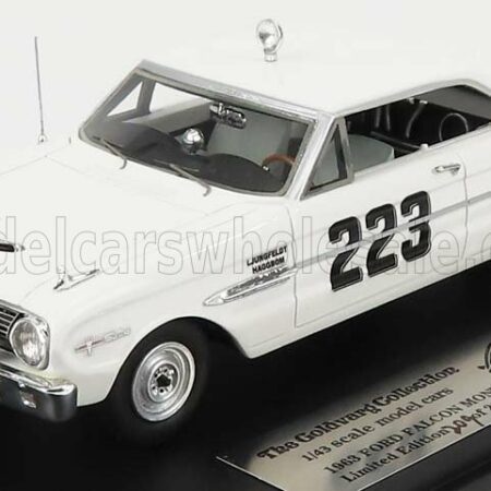 GOLDVARG 1/43 FORD USA | FALCON FUTURA (night version) N 223 RALLY MONTECARLO 1963 B.LJUNGFELDT - G.HAGGBOM | WHITE