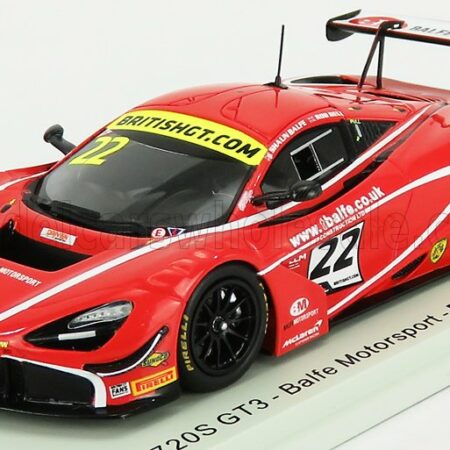 SPARK-MODEL 1/43 McLAREN | 720S GT3 TEAM BALFE MOTORSPORT N 22 BRITISH GP CHAMPIONSHIP 2019 S.BALFE - R.BELL | RED WHITE