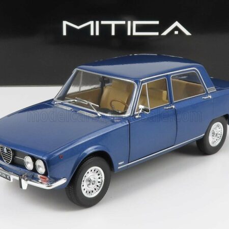 MITICA-DIECAST 1/18 ALFA ROMEO | 2000 BERLINA 1971 - CERCHI MILLERIGHE WHEELS | BLUE PERVINCA MET 349