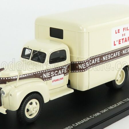 PERFEX 1/43 FORD USA | CANADA TRUCK VAN NESCAFE 1947 | CREAM BROWN