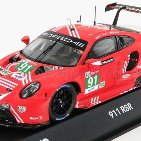 SPARK-MODEL 1/43 PORSCHE | 911 991-2 RSR TEAM PORSCHE GT N 91 24h LE MANS 2020 R.LIETZ - G.BRUNI - F.MAKOWIECKI | RED WHITE