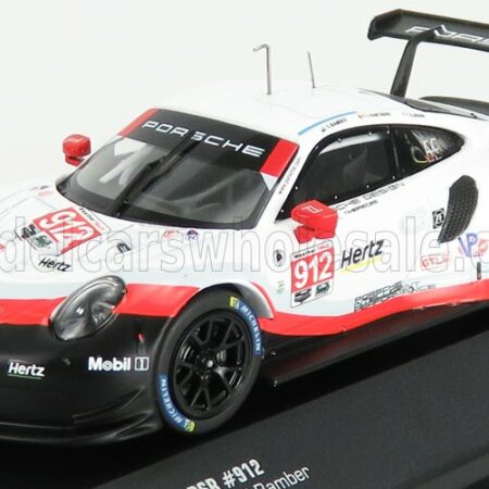 IXO-MODELS 1/43 PORSCHE | 911 991 RSR PORSCHE GT TEAM N 912 3rd GTLM CLASS 24h DAYTONA 2018 E.BAMBER - L.VANTHOOR - M.JAMINET | WHITE