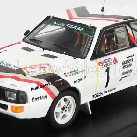 TROFEU 1/43 AUDI | QUATTRO SPORT (night version) N 1 WINNER RALLY STADTE 1984 - FRIDAY EVENING VERSION W.ROHRL - C.GEISTDORFER | WHITE