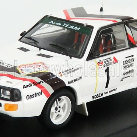 TROFEU 1/43 AUDI | QUATTRO SPORT N 1 WINNER RALLY STADTE 1984 - START RACE VERSION W.ROHRL - C.GEISTDORFER | WHITE