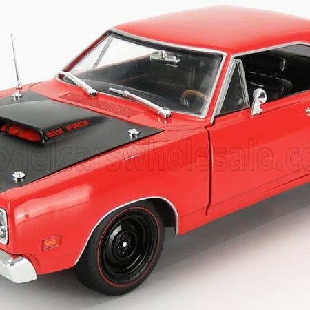 AUTOWORLD 1/18 DODGE | SUPER BEE (MCACN) R4 HARD-TOP 1969 | RED MATT BLACK