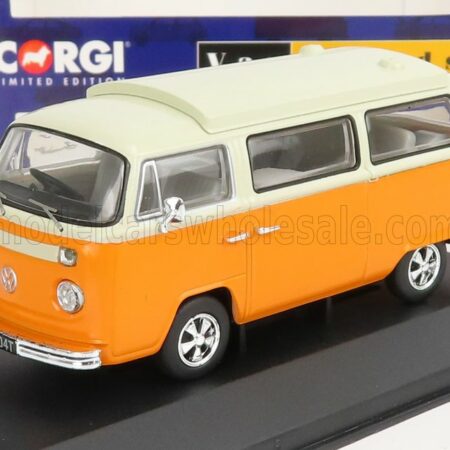 VANGUARDS 1/43 VOLKSWAGEN | T1 MINIBUS CAMPER 1962 | YELLOW WHITE